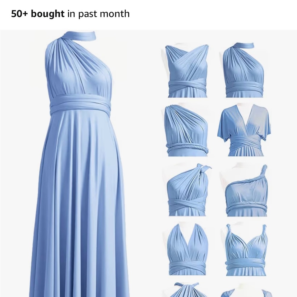 Brand new dress! Dusty blue plus size-long.
